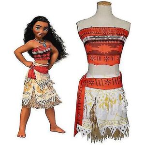 Piger voksen kostume Moana Princess Fancy Dress Cosplay Deluxe kjole   Fruugo Se (gratis forsendelse) Vuxen XL