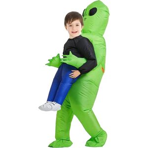 OCEAN Oppustelig dinosaur alien kostume (børneversion), alien fancy dre