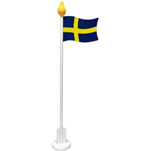 Design House Bordflag 30 cm træflag Sverige Multicolor