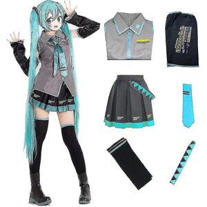 FMYSJ 6 stk/sæt Hatsune Miku Cosplay Kostume Kvinder Performance Show Fancy Dress Comic Suits Uniform Halloween Party (FMY) S