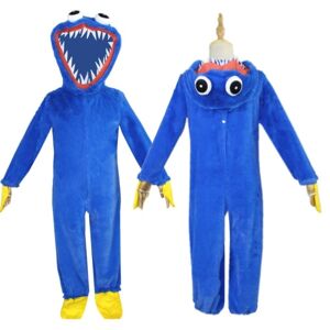 unbranded Valmue Legetid Huggy Wuggy Cosplay Kostume Børn Halloween Suit full set S