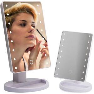 Mobil o Teknik Makeup spejl - LED belysning White