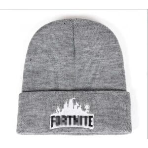 Varm vinterstrikket huehue Europæisk og amerikansk Anime E-Sport Fortnite Uldtrøje Unisex Fortress Night Light Grey 56-58cm M