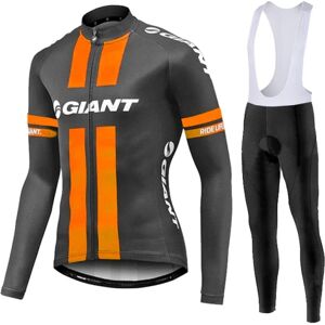 2023 forår langærmet cykeltrøjesæt GIANT Mtb Cykeltøj Cykel Maillot Ropa Ciclismo Mans Cykeltøj Cykling Black XL