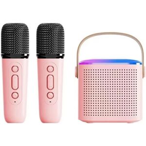 Toyz Land Mikrofon Karaoke Maskin Bærbar Bluetooth 5.3 PA Højttaler System med 1-2 Trådløse mikrofoner