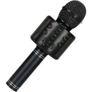 Mobil o Teknik Karaoke mikrofon med højttaler og Bluetooth Black