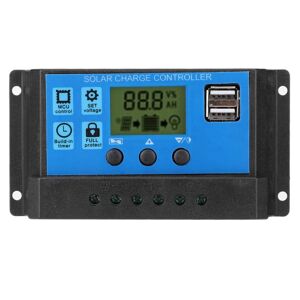 12V 24V Intelligent Fotovoltaisk Solar Charge Controller PWM Auto Solcelle Panel Regulator Tilbehør10A