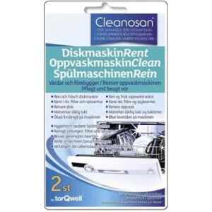 Torqwell Cleanosan Cleaning Rengöringstabletter för diskmaskin, 2-pack