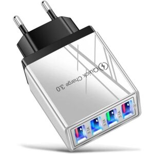 Global Vægadapter med 4 LED -porte Multicolor one size