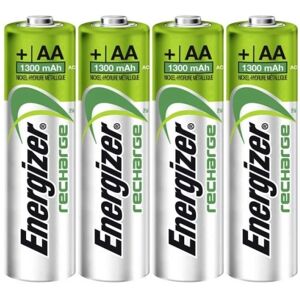 Energizer Batteri Genopladelig AA/LR6 Ni-Mh 1300mAh 4-pak