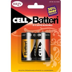 Briv Batteri C LR14 - 2-pack, 1/12/48