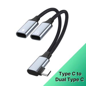 USB Type C Audio Converter OTG Adapter TYPEC TIL DUAL TYPEC TypeC to Dual TypeC