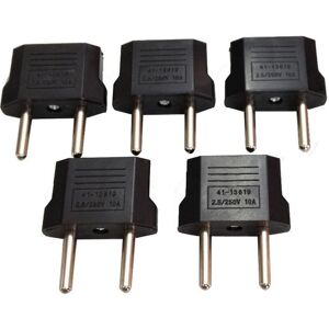 10 Stk Usa Til Eu Euro Europa AC Power Converter Rejseadapter