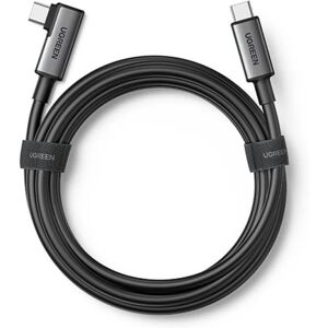 Ugreen Ugrønt vinklet USB Type-C Til USB Type-C 60W kabel 5m - Sort