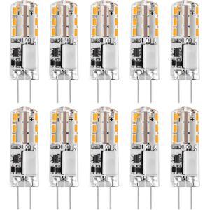 AUGRO G4 LED-pærer 12V Varm hvid 3000K 120LM,2W Ikke-dæmpbar 10 Pack