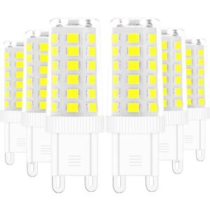 6-pak 5W G9 LED-lampe, svarende til 40W halogenlampe Hvid 6000K