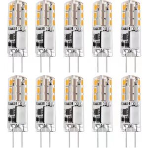 10x G4 LED-lamper 12V AC/DC Varm hvid 3000K2W, dæmpbar