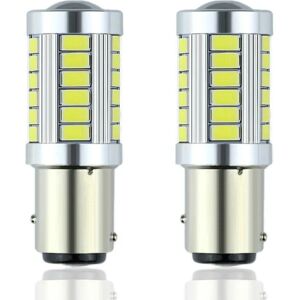 2x 1157 P21/5W BAY15D 33stk smd 5730 white