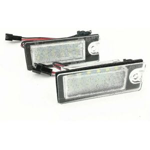 DAO 2 stk hvid led nummerplade pære til Volvo S80 99-06 V70 Xc70 S60 Xc90 Dxy88 nummerplade lampe [DB]