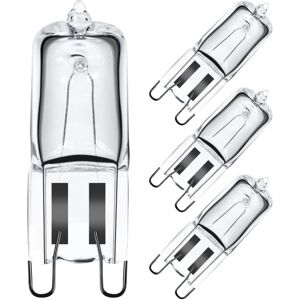 G9 halogen ovnpære, 40 W, 230 V, 300 ?°C, mikrobølgepære (4 stk.)