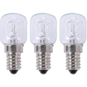 3x E14 højtemperaturlampe 500 grader 25w halogenlampe ovnlampe E14 250v 25w kvartslampe