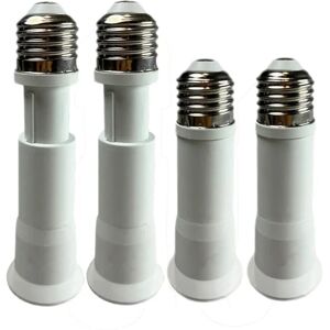 4 stk E27 til E27 Light Socket Extender 3,1-4,1in/8-11cm forlængelse