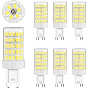 G9 LED-pære Cool White, 10W G9-pære 6000K-pære, 6-pack-WELLNGS