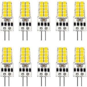 10 stk G4 Led Pære Ac/dc12v-24v 3w Led G4 Lys 20led 360 Beam Angle Light 2835smd Udskift 30w Halog - B