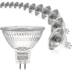 Mr16 Spot pære 12v 20w pære Gu5.3 pære dæmpbar 2 pin halogen pærer varm hvid 2700k Pakke med 12 (mr16-20w-12p) [xh]