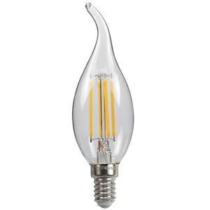 4stk Stearinlys Led Flamme Filament Lyspære E14 Lille Edison Skrue 4w