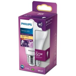 Philips LED E27 Normal 60W Rörelsesens