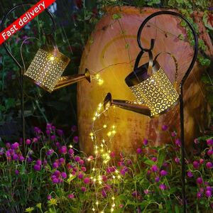 Solar Led String Lights Vandkande Havedekoration Kettle-Rack