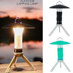 LED camping lanterne telt lys bærbar nødlampe udendørs flash lys-perfet Grön