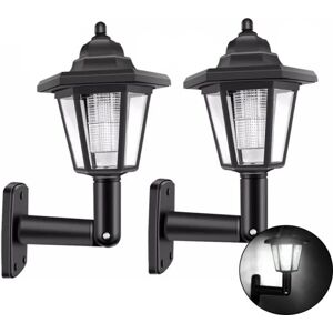 2 Stk Sekskantede Solar Lights Retro Lantern 2 STK 2 STK 2pcs