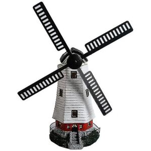 Solar Windmill Lighthouse Led Motion Light Garden Ornament Lighthouse