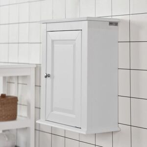 SoBuy Badeværelsesskab Vægskab badeværelse Medicinskab FRG203-W White Wall cabinet