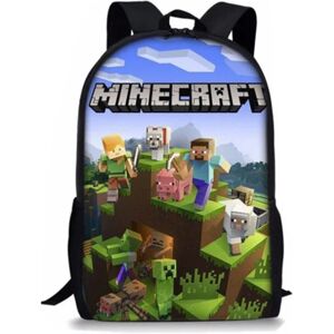 Minecraft Rygsæk til Børn Student Skoletasker Skuldertaske -1 D