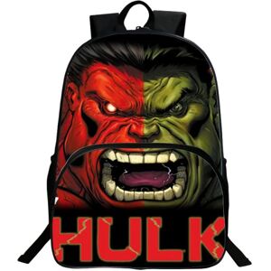 Hulk Rygsæk - Student Bogtaske, Avengers Cartoon Kids Skuldertaske