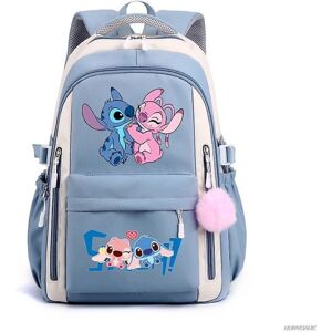 HKWWW Lilo And Stitch Rygsæk Kvinde Mand Høj Kapacitet Vandtæt College Skoletasker Trendy Kvinder Mænd Laptop Skoletasker[HK] multi