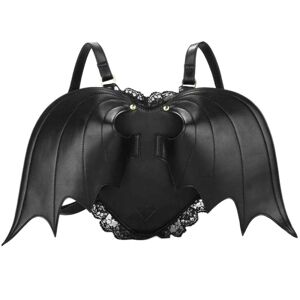 Bat Wings Rygsæk Black Angel Daypack Dame Hjerte Lolita Taske Black