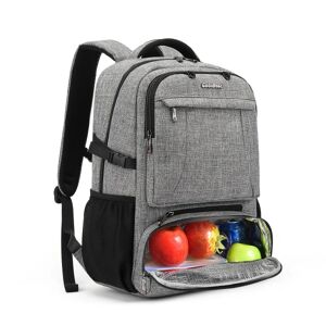 Coolbell Laptop-rygsæk 15,6 tommer tasker Multifunktionel rejsefrokostrygsæk med isoleret rum / usb-port Vandtæt vandrebasketba