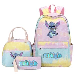 3 stk Lilo Stitch Rygsæk Kvinde Mand Rejse Skoletaske Høj kvalitet Teenagere Mochilas 8