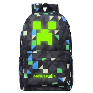 Minecraft børne skoletaske Stor kapacitet rygsæk y Blue Green