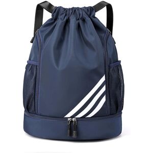 unbranded Sportsrygsække Letvægts Snøre Rygsæk Gym Travel Bag Rygsæk Gaver Til Damer Herre Dark Blue