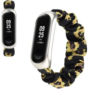 Generic Xiaomi Mi Band 5 cool floral klæde rem - gul blomster Yellow