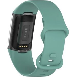 Generic Fitbit Charge 5 simple TPU watch strap - Green / Size: S Green