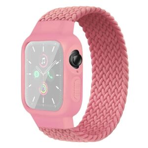Generic Apple Watch Series 6 / 5 44mm simple nylon watch band - Pink / S Pink