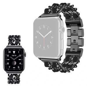 Generic Apple Watch 40mm chain form stainless steel watch strap - Black Black