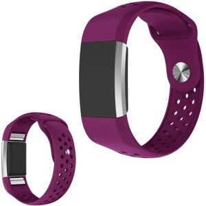 Generic silikone rem til Fitbit Charge 2 - Lilla Purple