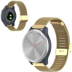 Generic Garmin Vivomove 3s / Vivoactive 4S rustfrit stål urrem - Guld Gold